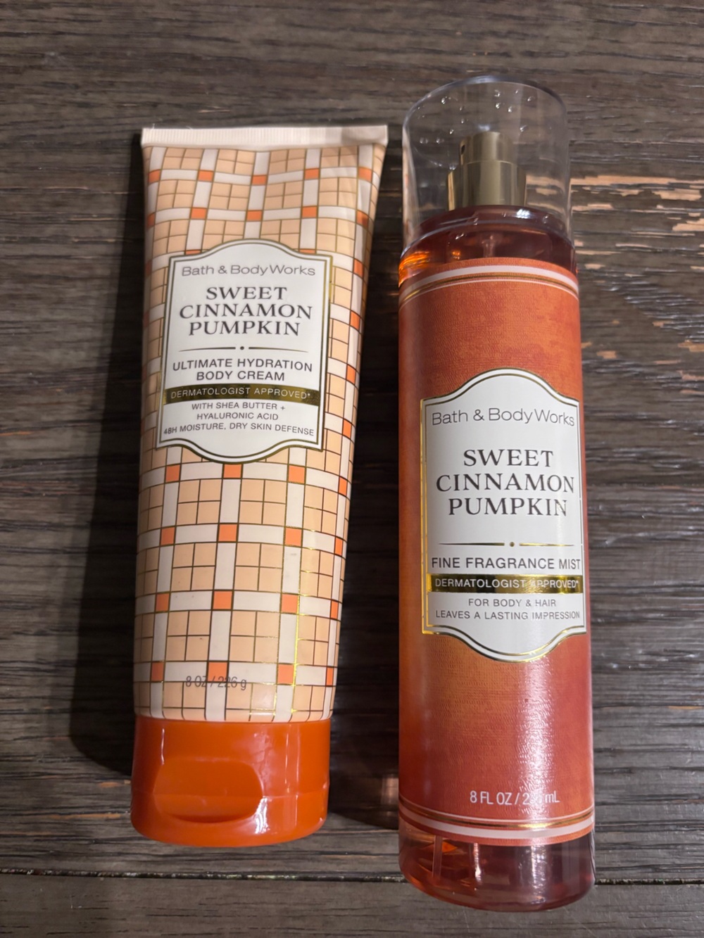 Bath & Body Works Sweet Cinnamon Pumpkin Duo - Orange & Cream